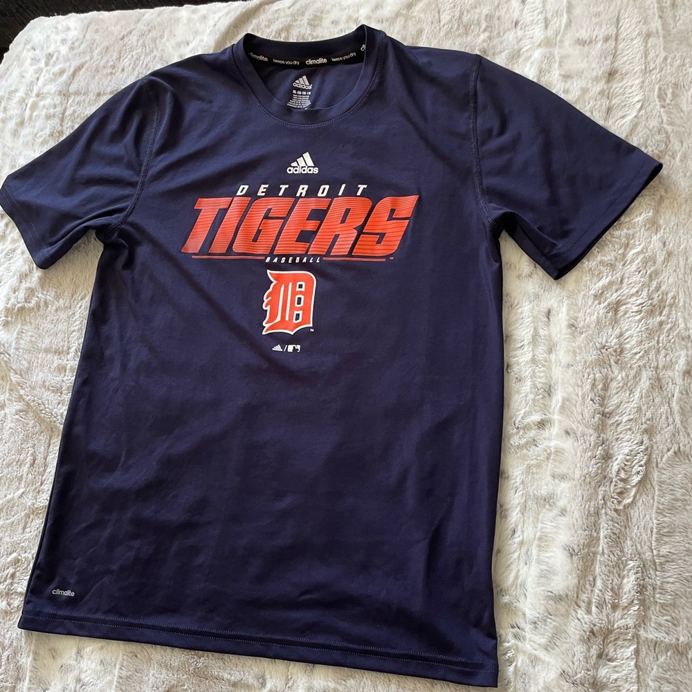 Adidas Detroit tigers T-shirt Kids: (XL)